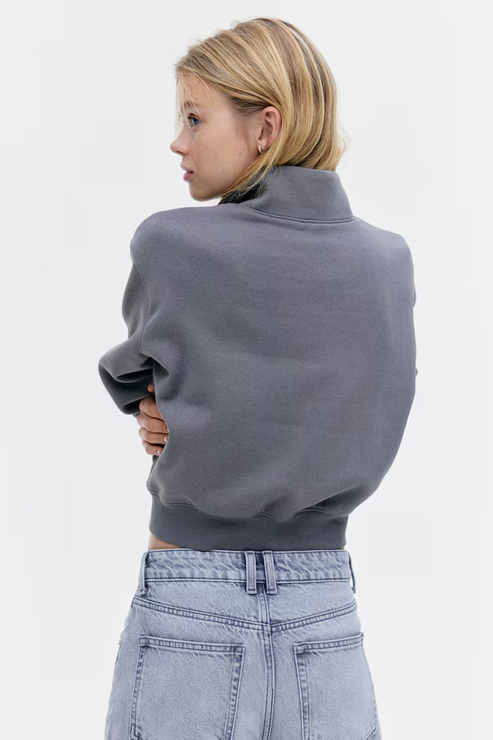 H&M HALF-ZIP SWEATSHIRT