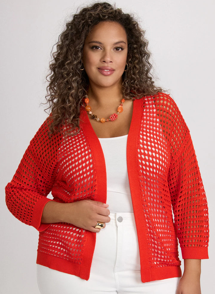 LAURA Open Knit Cardigan