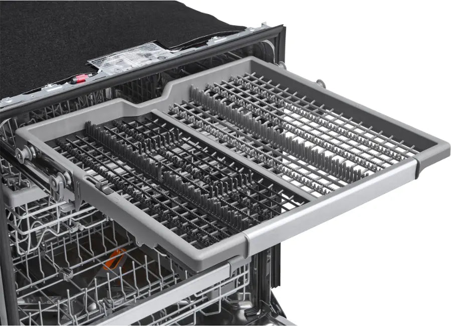 LG - 24" Top Control Smart Built-In Stainless Steel Tub Dishwasher with 3rd Rack, QuadWash Pro and 42dba - PrintProof Black Stainless
