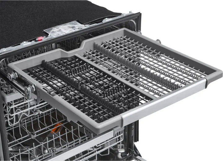 LG - 24" Top Control Smart Built-In Stainless Steel Tub Dishwasher with 3rd Rack, QuadWash Pro and 42dba - PrintProof Black Stainless