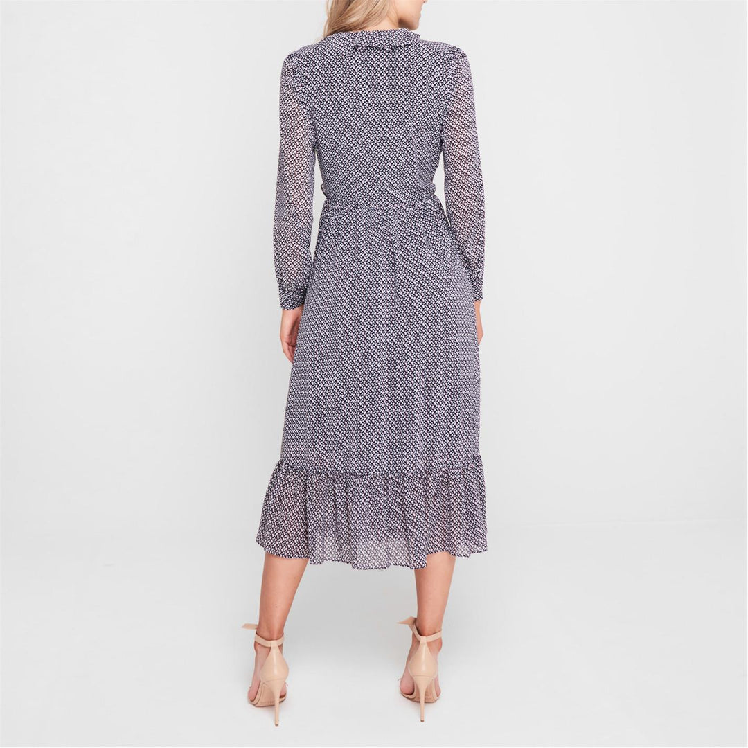MICHAEL Michael Kors Long Sleeve Floral Midi Dress