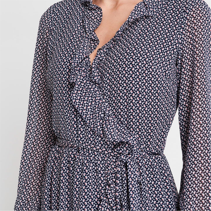 MICHAEL Michael Kors Long Sleeve Floral Midi Dress