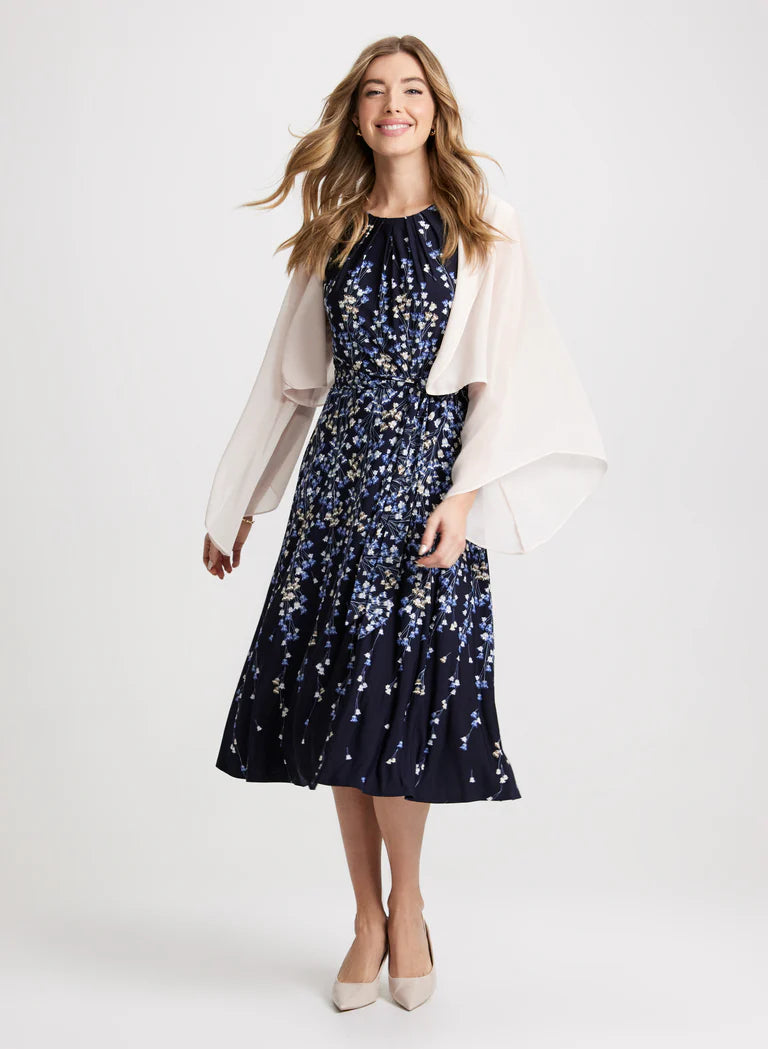 LAURA Flared Sleeve Chiffon Bolero