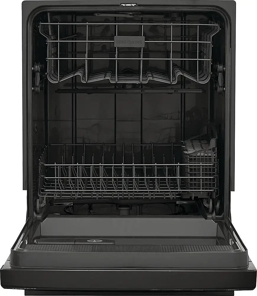 Frigidaire - 24" Front Control Built-In Plastic Tub Dishwasher with MaxDry, 54 dBA - Black