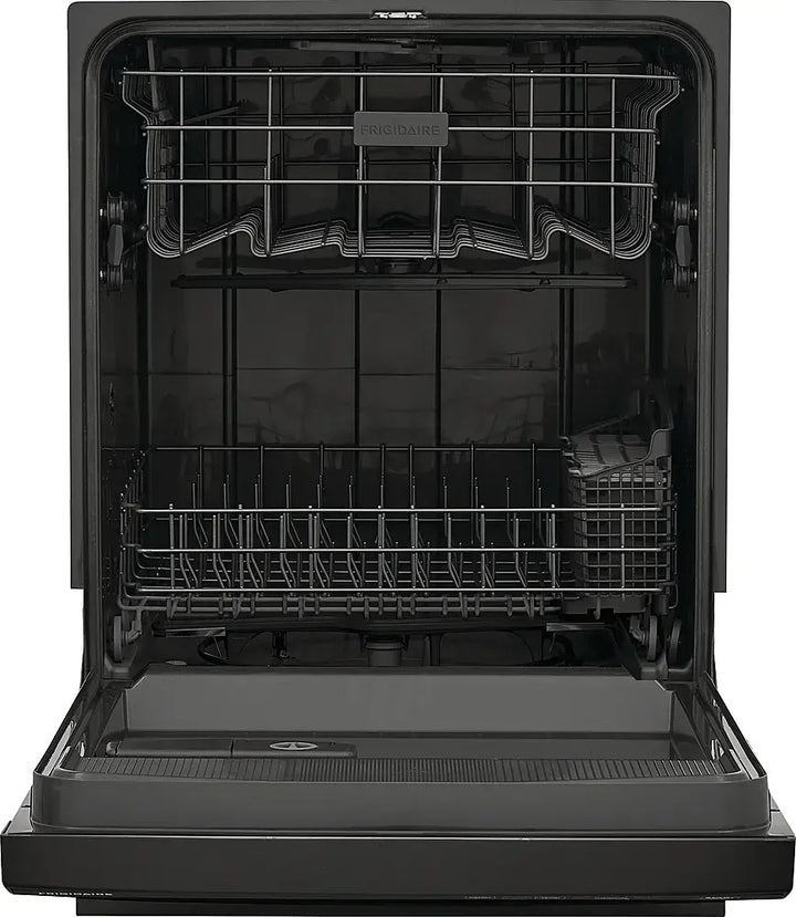 Frigidaire - 24" Front Control Built-In Plastic Tub Dishwasher with MaxDry, 54 dBA - Black