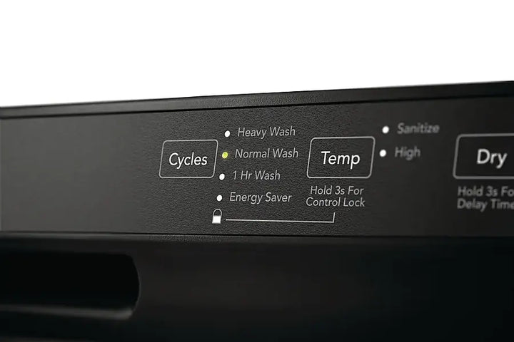 Frigidaire - 24" Front Control Built-In Plastic Tub Dishwasher with MaxDry, 54 dBA - Black