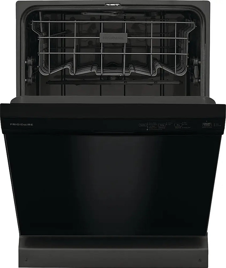 Frigidaire - 24" Front Control Built-In Plastic Tub Dishwasher with MaxDry, 54 dBA - Black