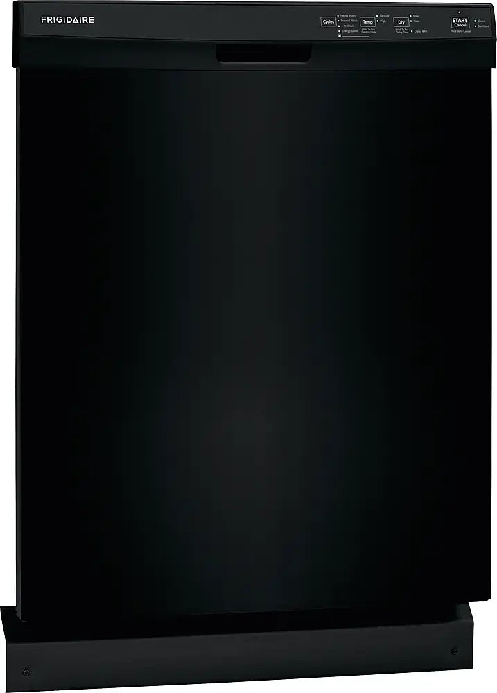 Frigidaire - 24" Front Control Built-In Plastic Tub Dishwasher with MaxDry, 54 dBA - Black