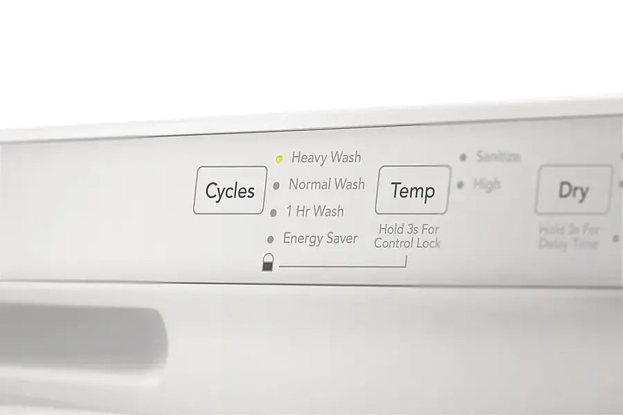 Frigidaire - 24" Front Control Built-In Plastic Tub Dishwasher with MaxDry, 54 dBA - White