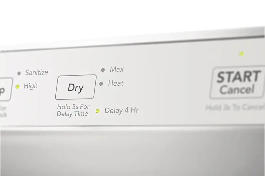 Frigidaire - 24" Front Control Built-In Plastic Tub Dishwasher with MaxDry, 54 dBA - White