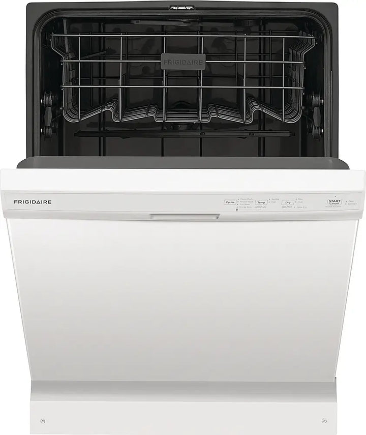 Frigidaire - 24" Front Control Built-In Plastic Tub Dishwasher with MaxDry, 54 dBA - White