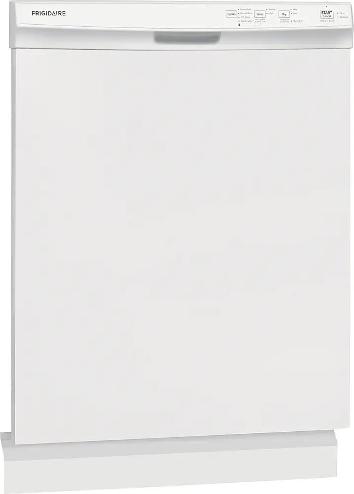 Frigidaire - 24" Front Control Built-In Plastic Tub Dishwasher with MaxDry, 54 dBA - White