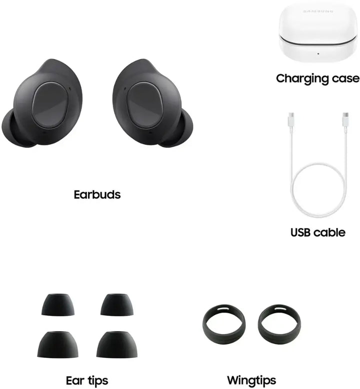 Samsung - Galaxy Buds FE Wireless Earbud Headphones - Graphite