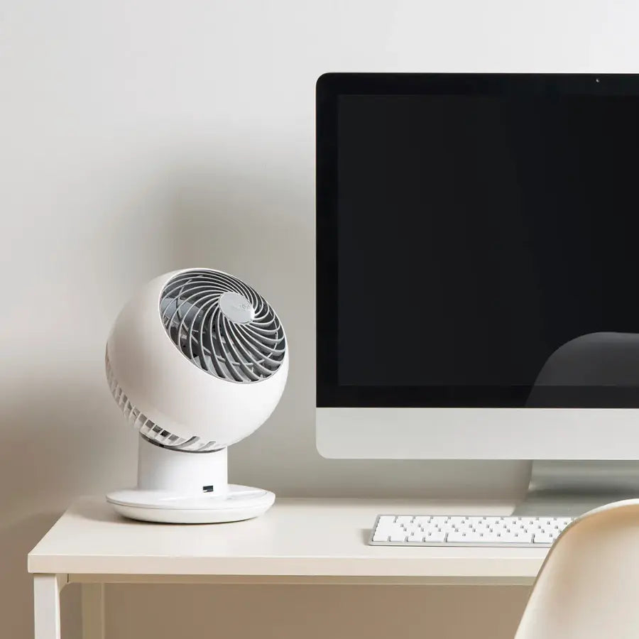 WOOZOO - Compact Globe Oscillating Fan w/ Remote - 5 Speed - White