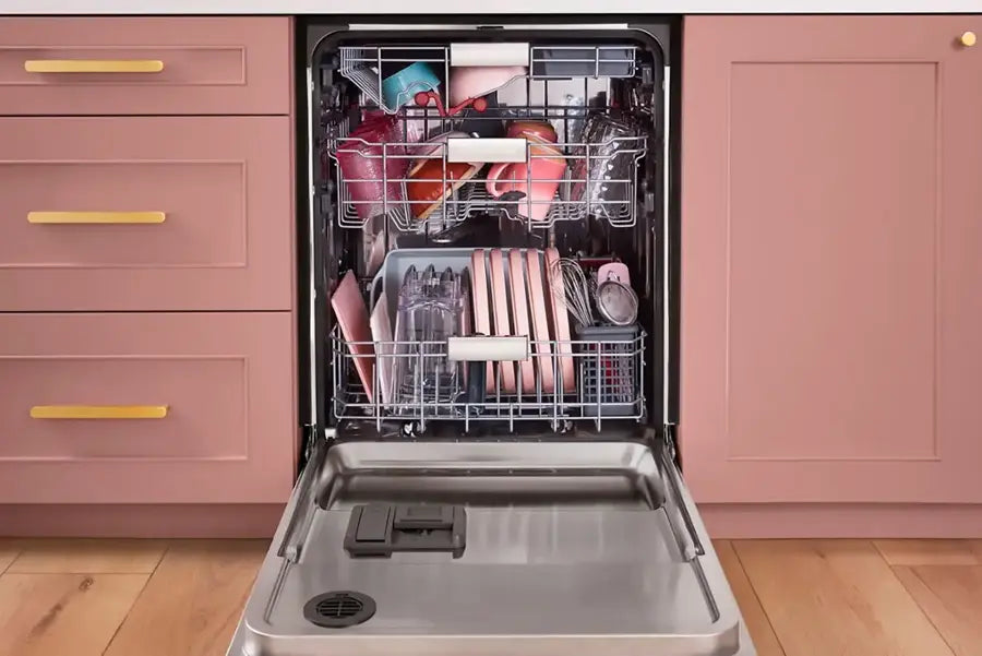 KitchenAid - 24" Top Control Built-In Stainless Steel Tub Dishwasher with 3rd Rack, FreeFlex, 44 dBA - Stainless Steel With PrintShield Finish