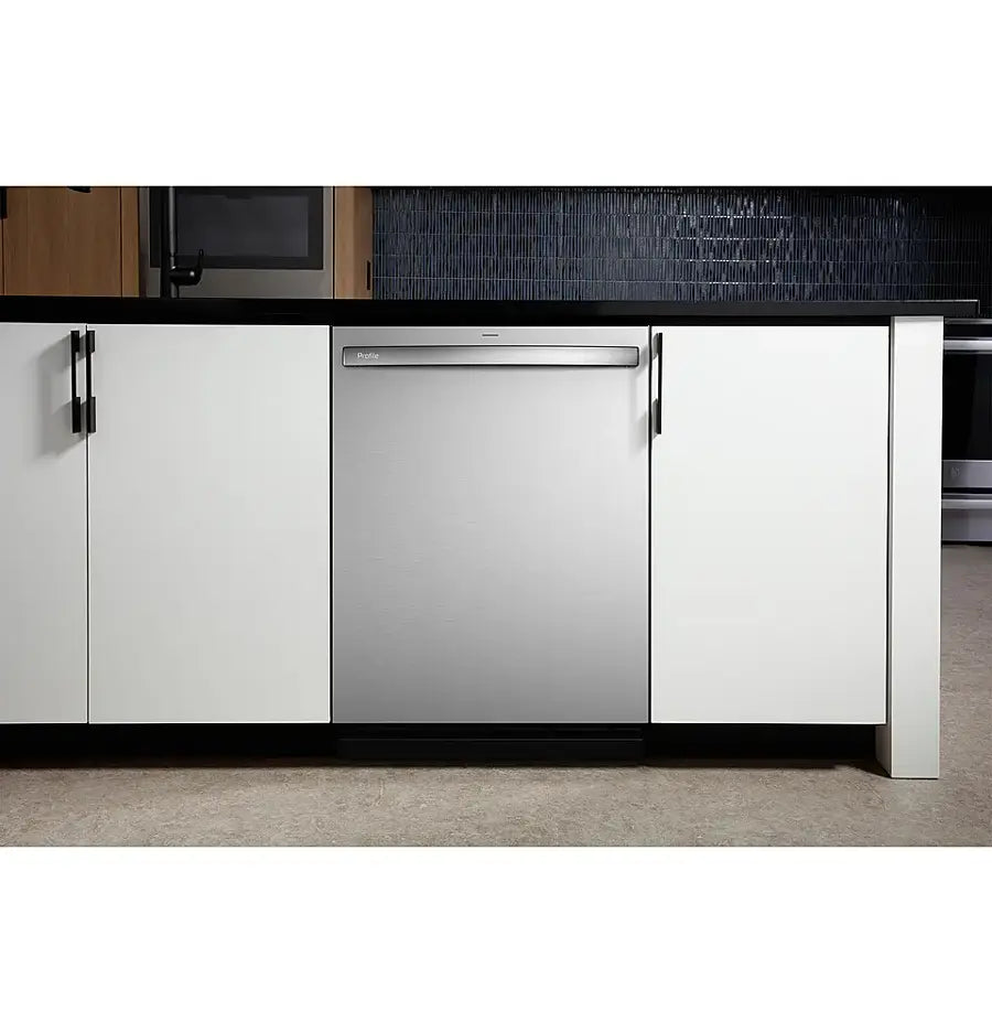 GE Profile - 24" Top Control Smart Built-In Tub Dishwasher with 3rd Rack, Dedicated Jet Targeted Wash and 39 dBA - Stainless steel