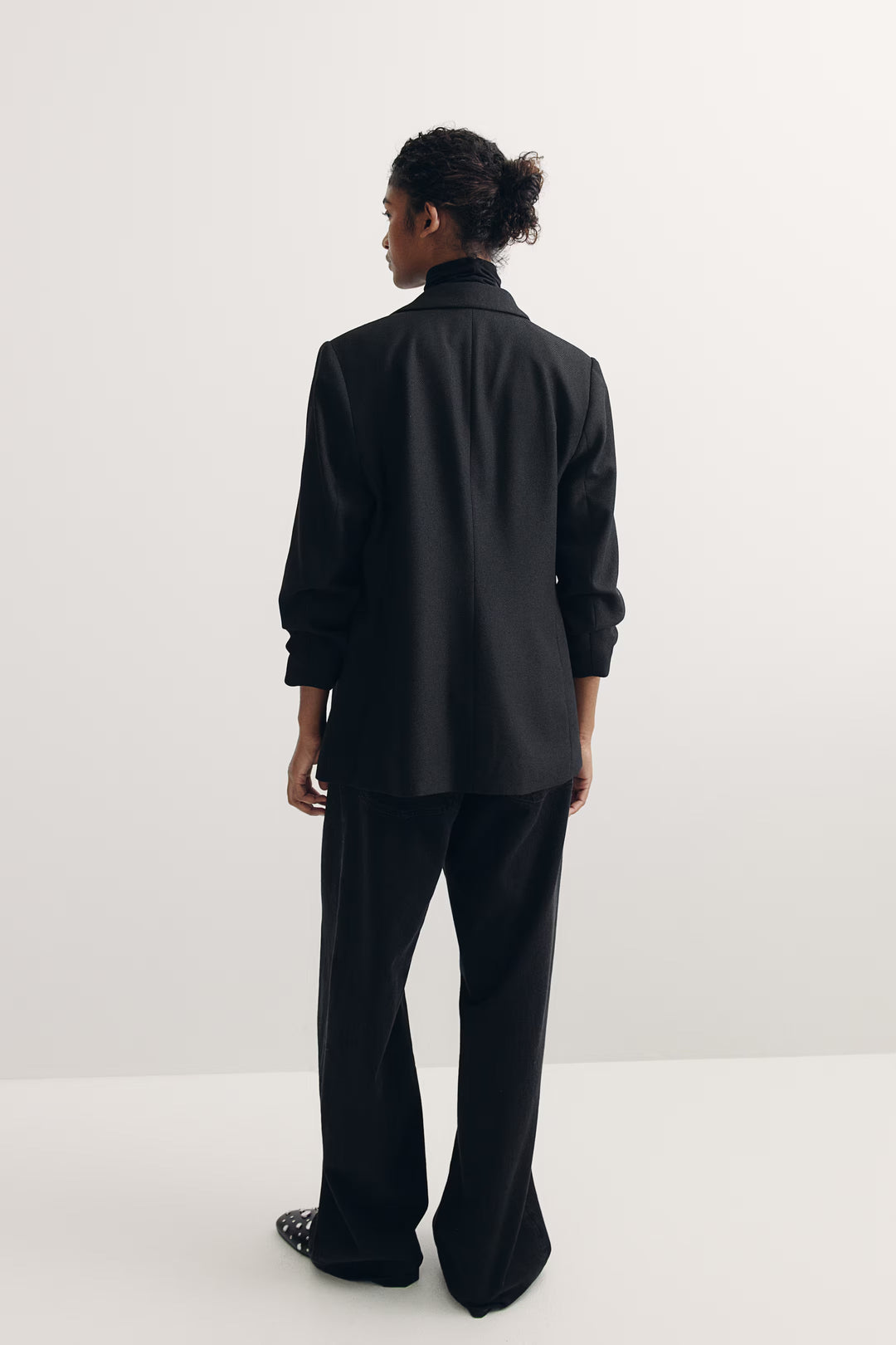H&M Gathered-sleeve Jacket