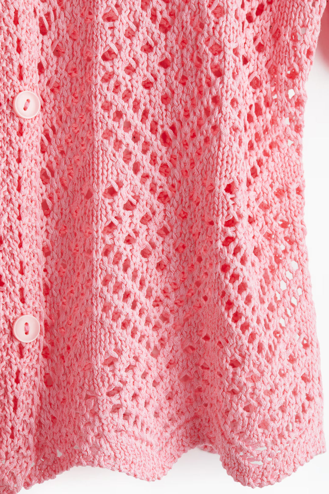 H&M Short-Sleeved Pointelle-Knit Shirt