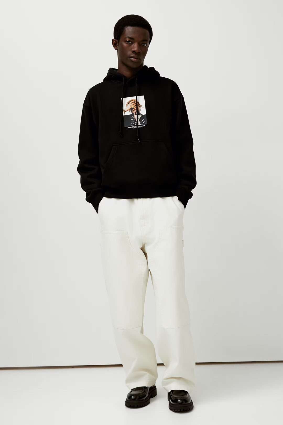 H&M Loose Fit Printed Hoodie