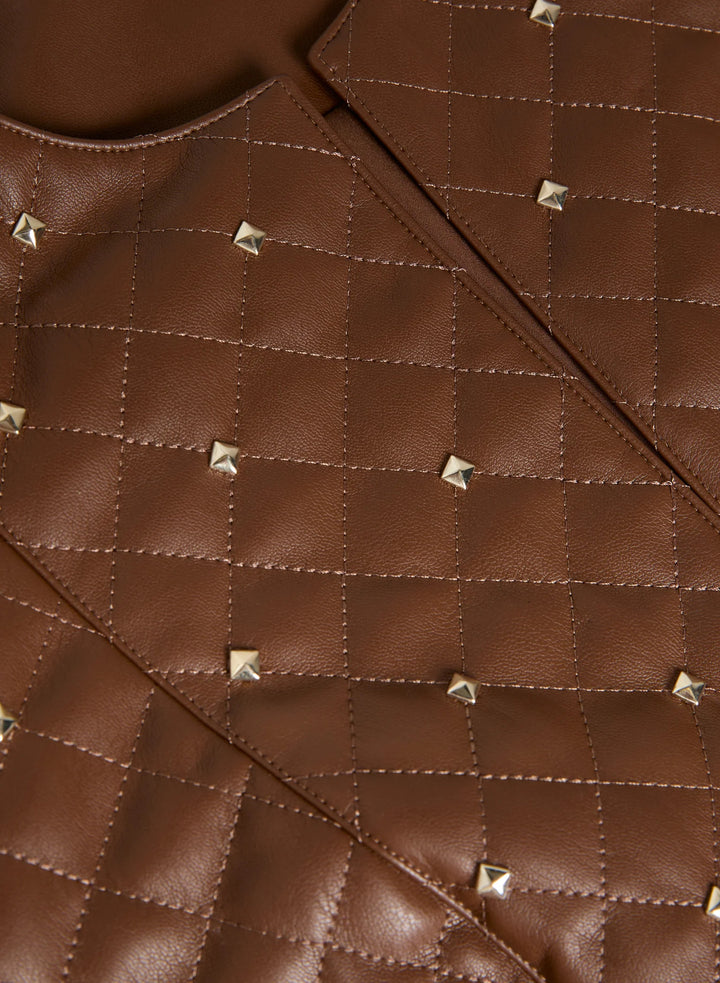 LAURA Studded Vegan Leather Jacket