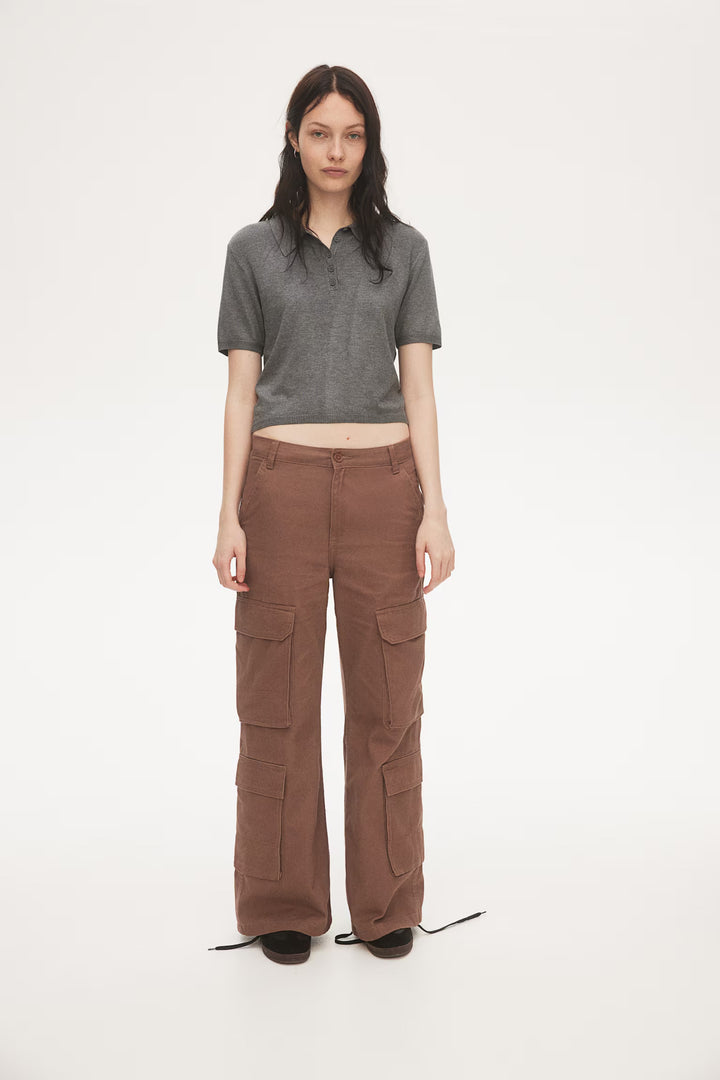 H&M Wide-leg Cargo Pants