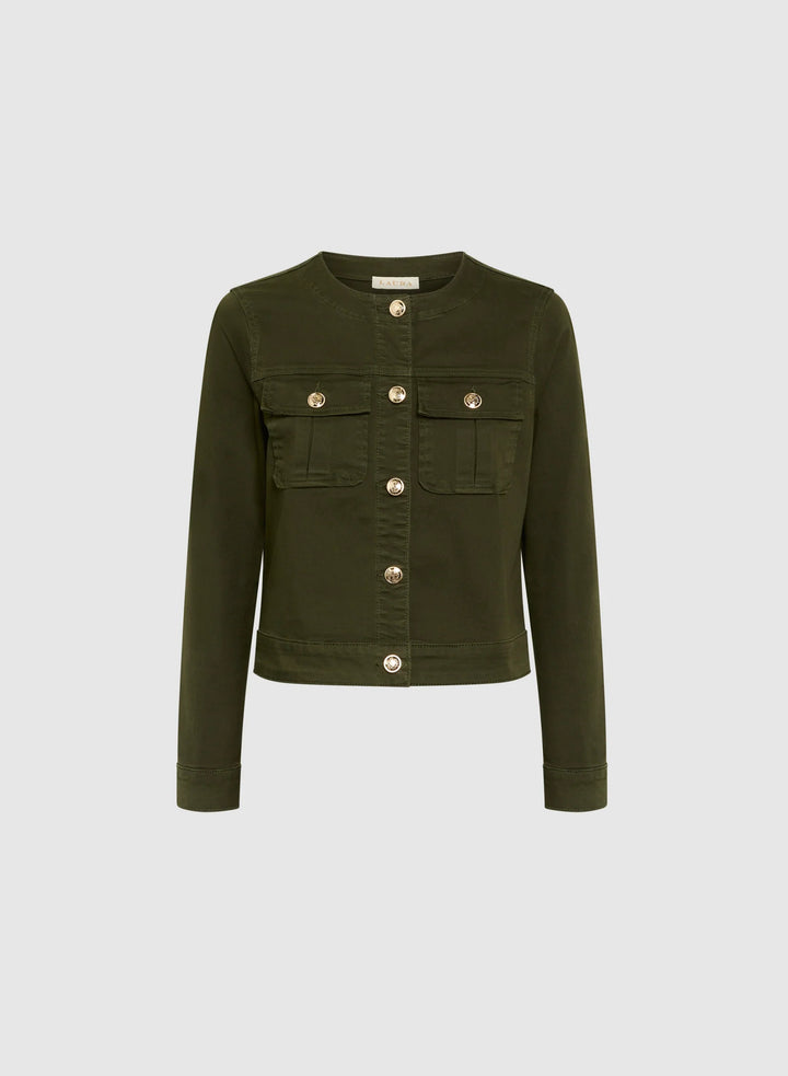 LAURA Cargo Pocket Denim Jacket