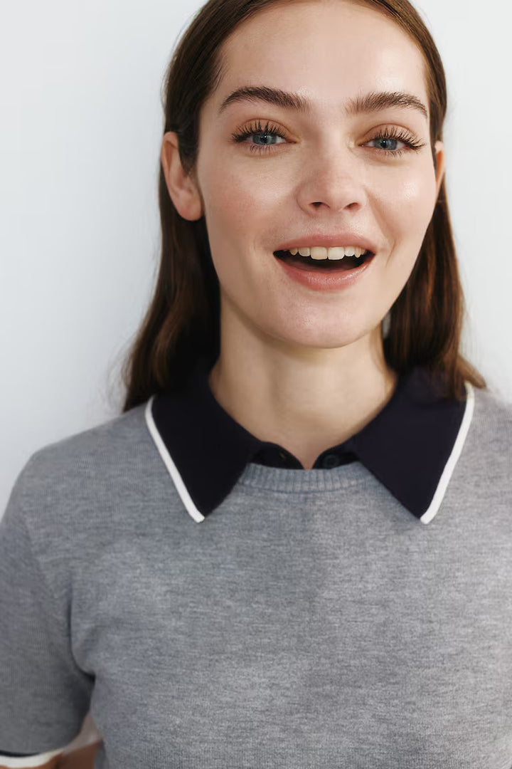 H&M  Fine-Knit T-Shirt