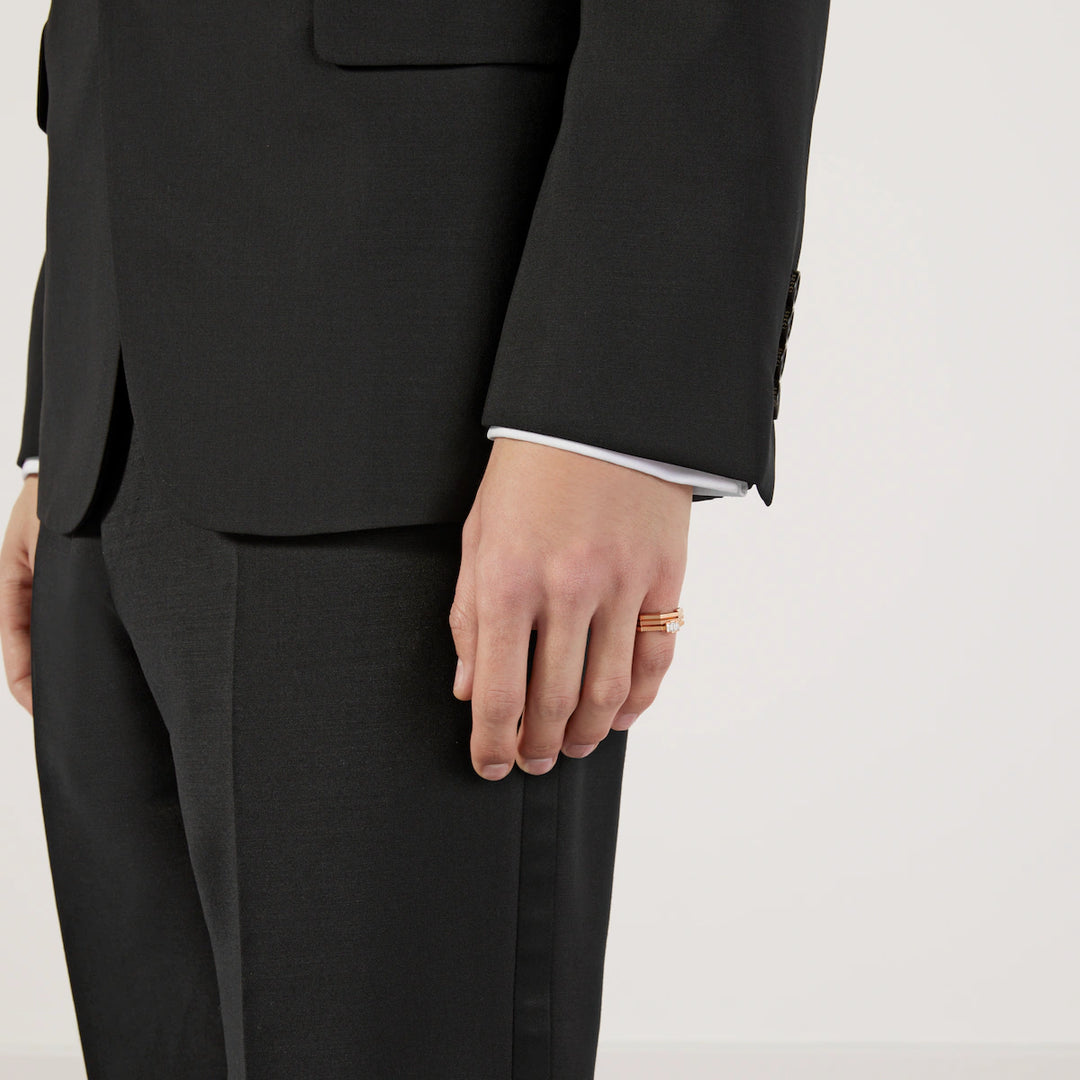 GUCCI LINK TO LOVE MIRRORED RING