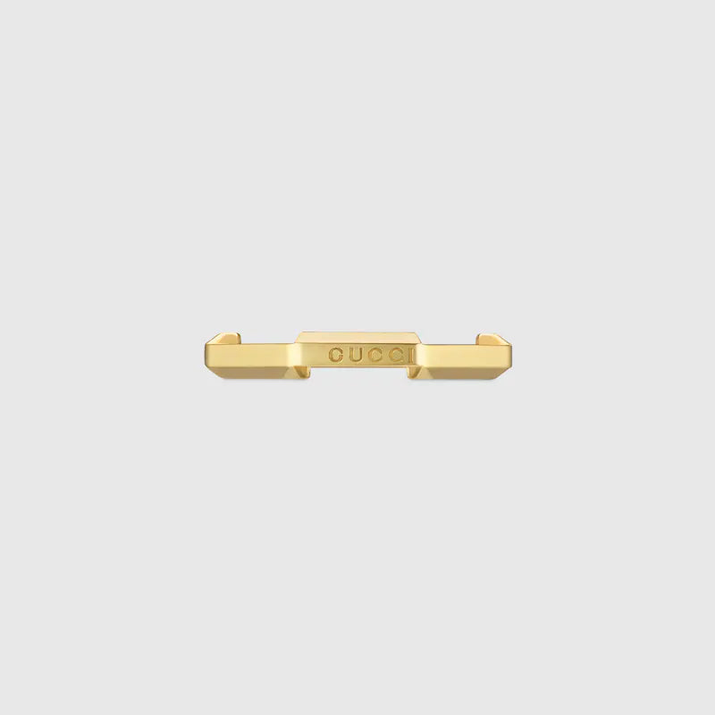 GUCCI LINK TO LOVE MIRRORED RING