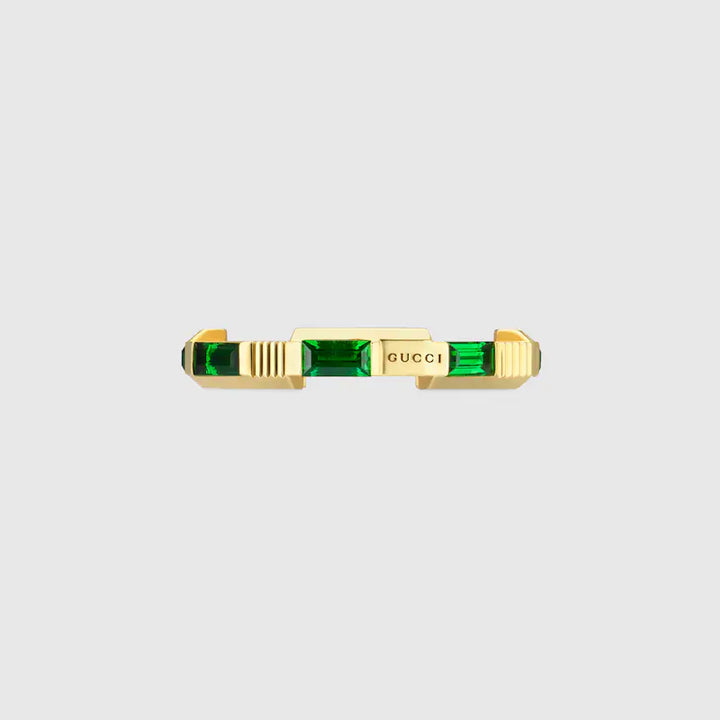GUCCI LINK TO LOVE TOURMALINE RING