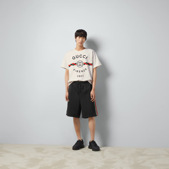 GUCCI GG JACQUARD JERSEY BERMUDA SHORT