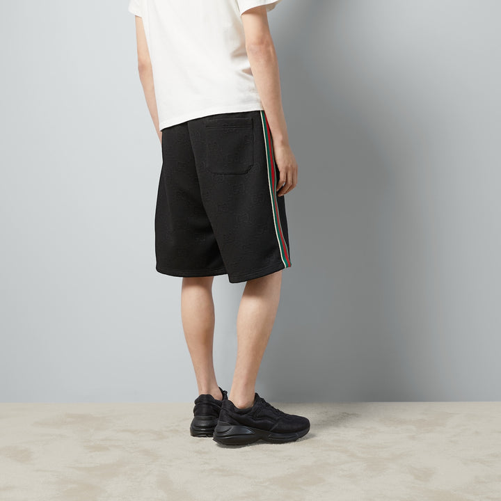 GUCCI GG JACQUARD JERSEY BERMUDA SHORT