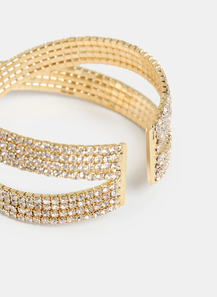 Laura Crisscross Crystal Bracelet