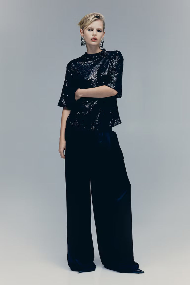 H&M SEQUINED TOP