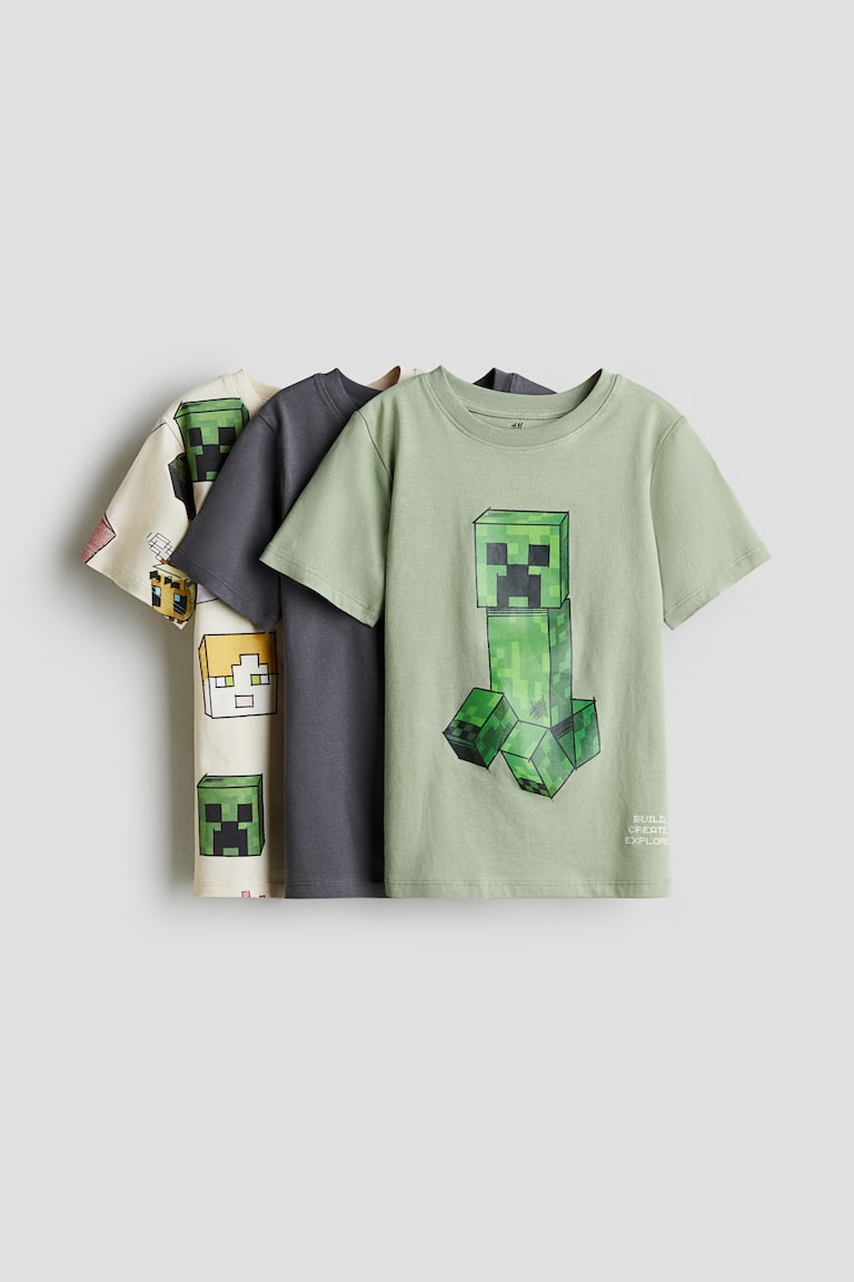 H&M 3-pack Printed T-shirts