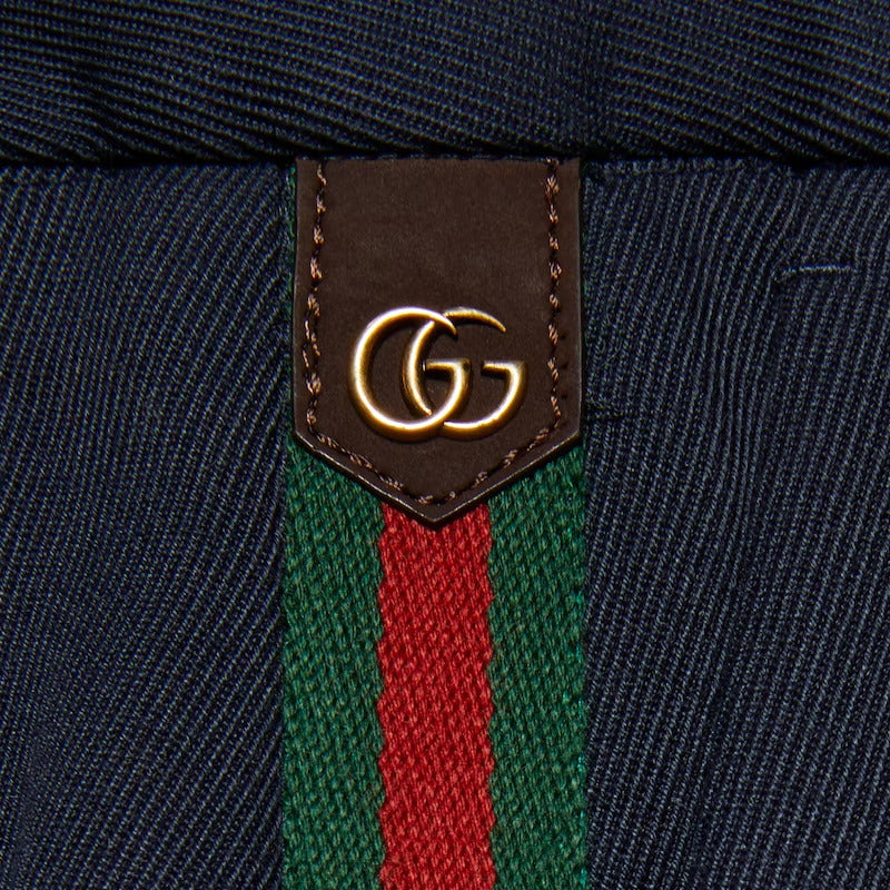 GUCCI COTTON ANKLE PANT WITH WEB
