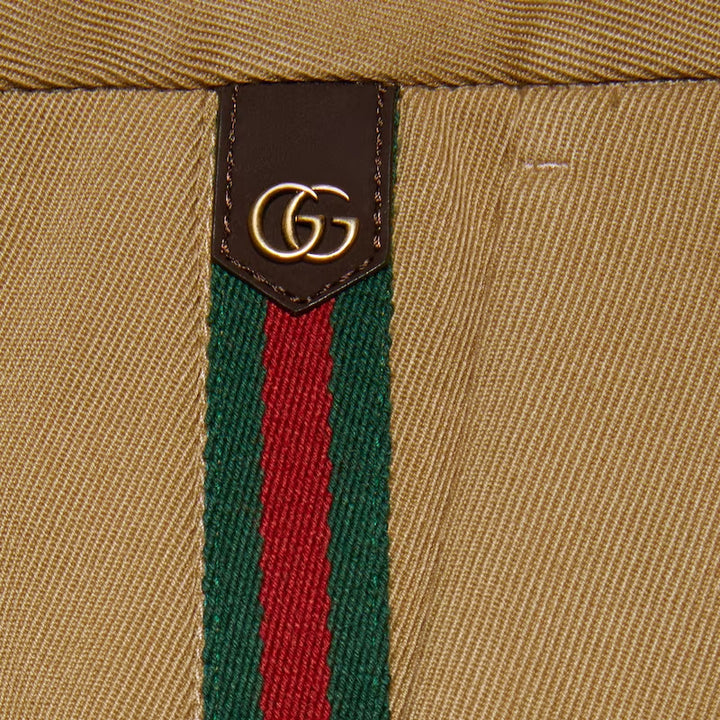 GUCCI COTTON ANKLE PANT WITH WEB