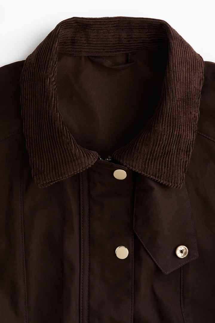 H&M Jacket with Corduroy Collar