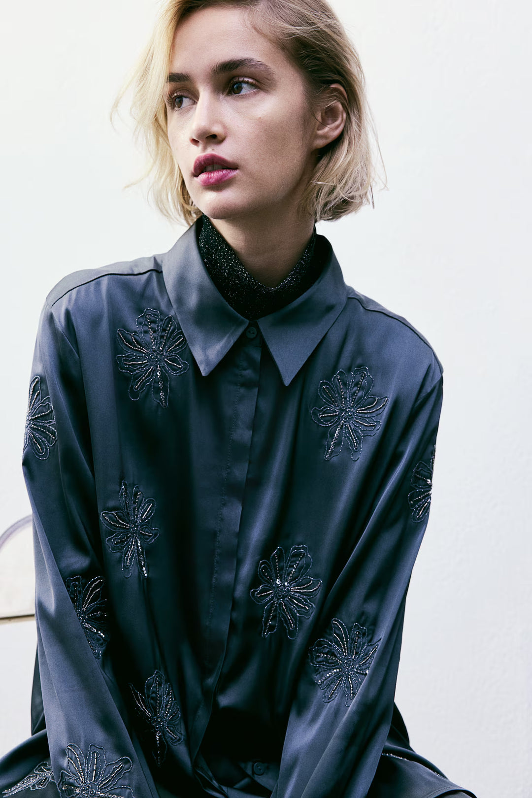 H&M Embroidered Shirt