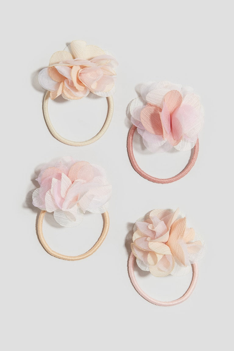 H&M 4-pack Bow-detail Hair Elastics
