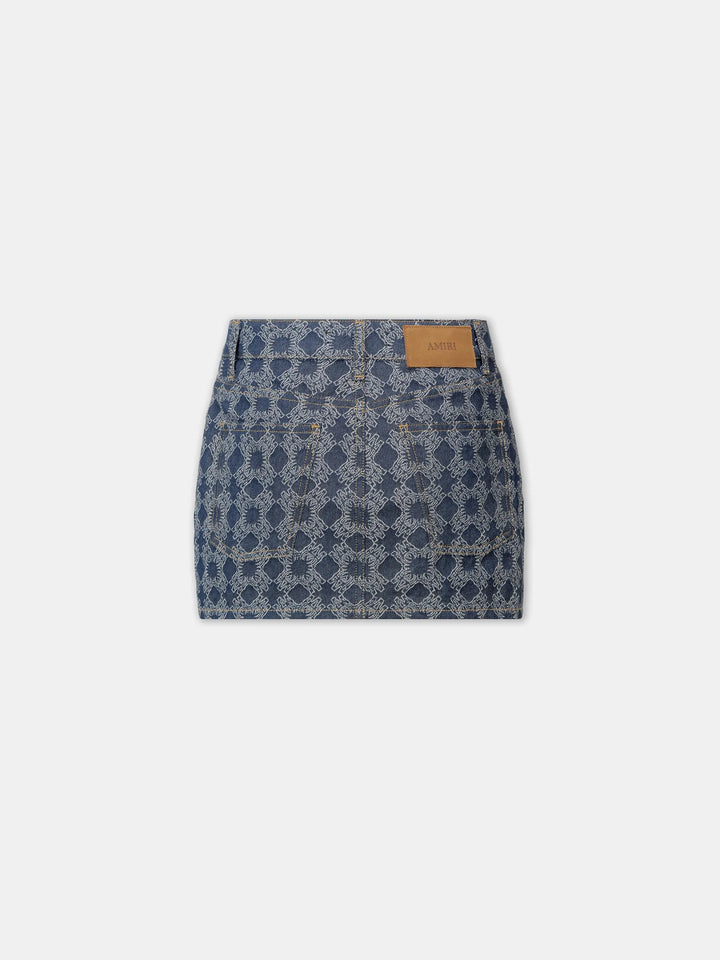 AMIRI WOMEN'S MA QUAD DENIM MINI SKIRT