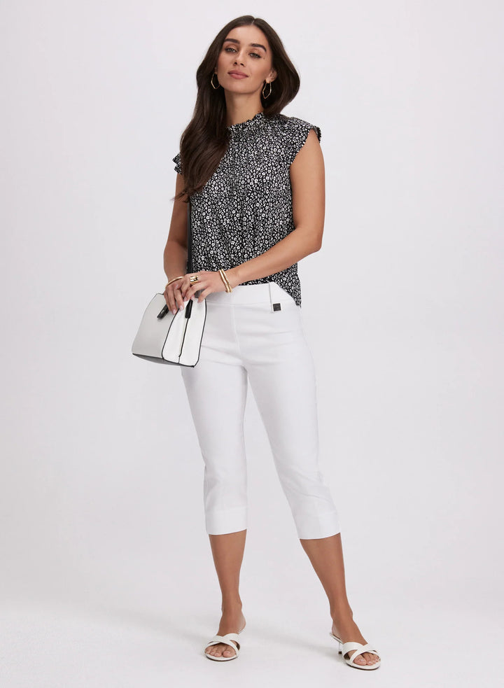 LAURA Bengaline Pull-On Capris