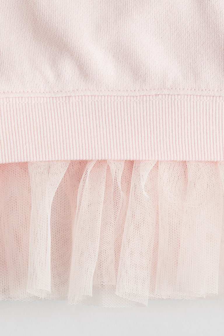 H&M Sweatshirt Dress with Tulle Skirt