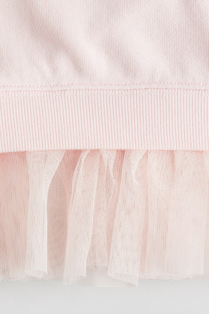 H&M Sweatshirt Dress with Tulle Skirt