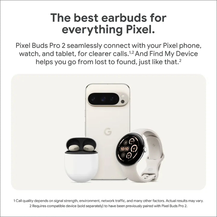 Google - Pixel Buds Pro 2 - Wireless Earbuds with Active Noise Cancellation – Bluetooth Headphones - Hazel