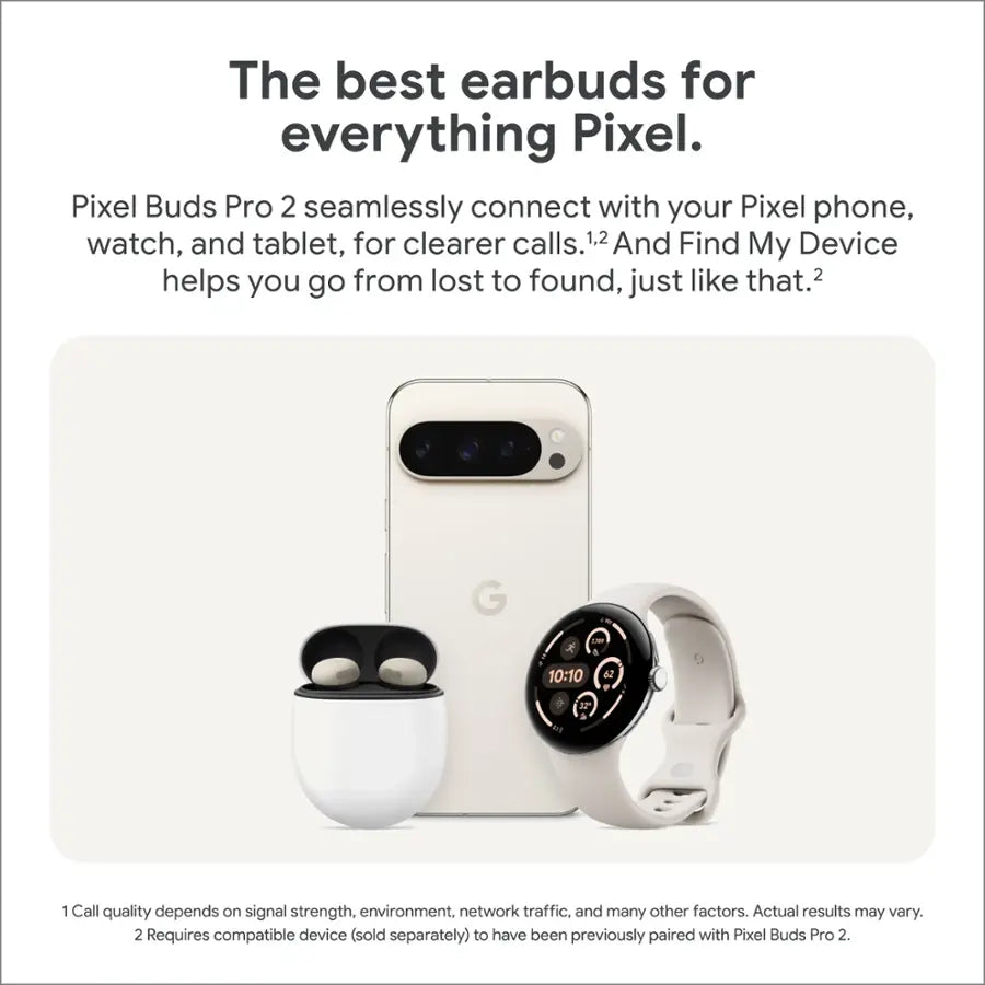 Google - Pixel Buds Pro 2 - Wireless Earbuds with Active Noise Cancellation – Bluetooth Headphones - Hazel