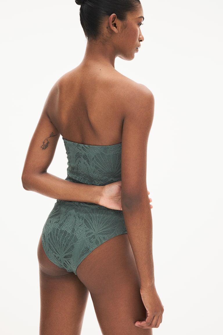 H&M Padded-Cup Bandeau Swimsuit