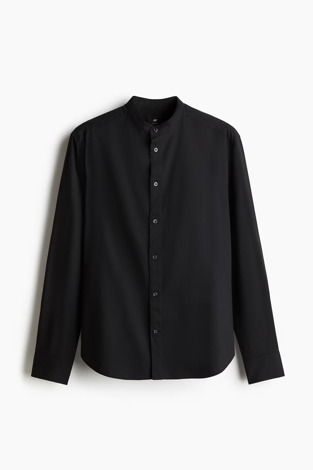 H&M Regular Fit Band-Collar Shirt