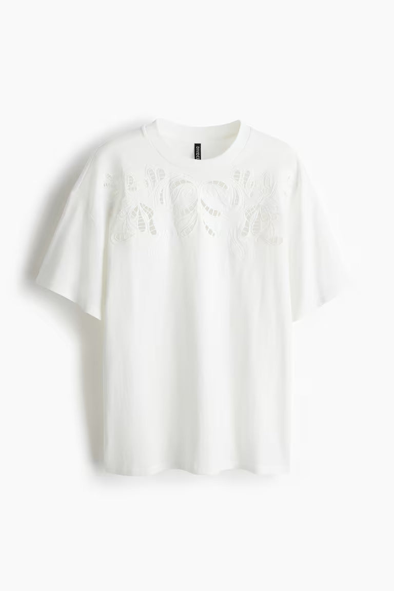H&M OVERSIZED T-SHIRT WITH MOTIF