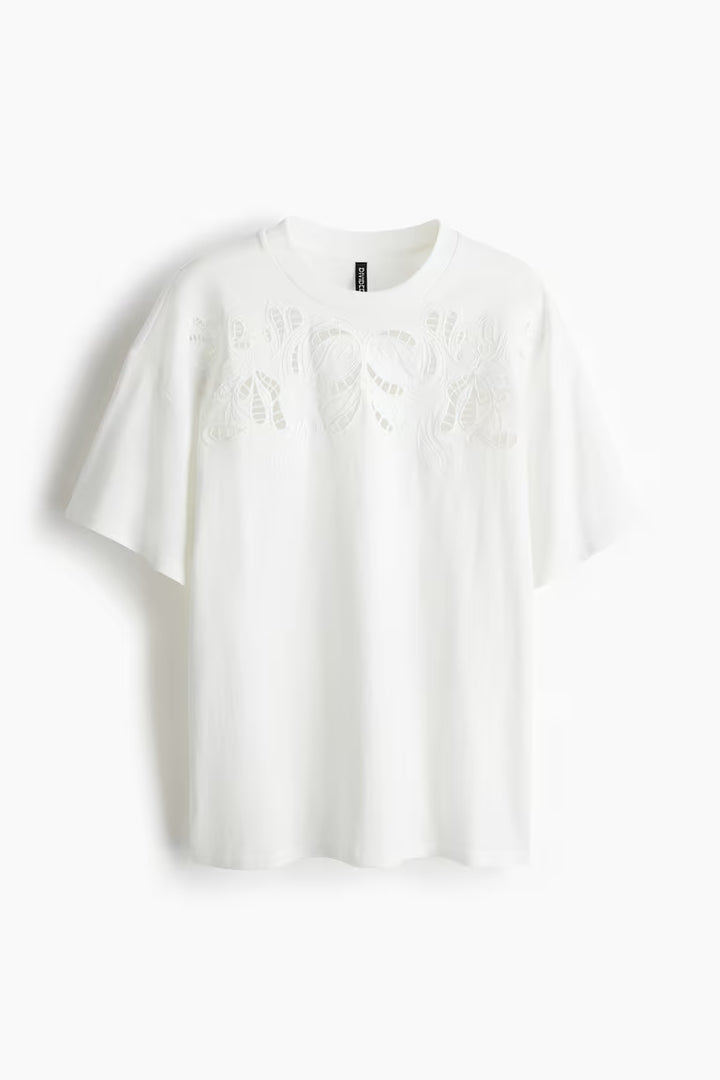 H&M OVERSIZED T-SHIRT WITH MOTIF